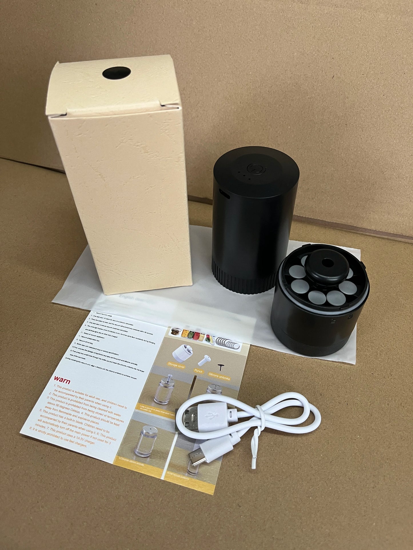 Wireless Kitchen Tools Handheld Food Bag Vaccum Sealer