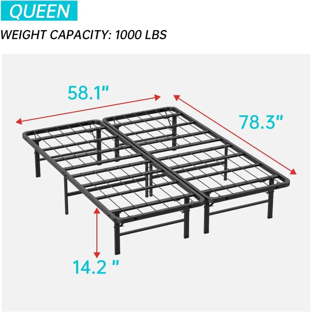 Queen Bed Frame Metal Platform Bed Frame