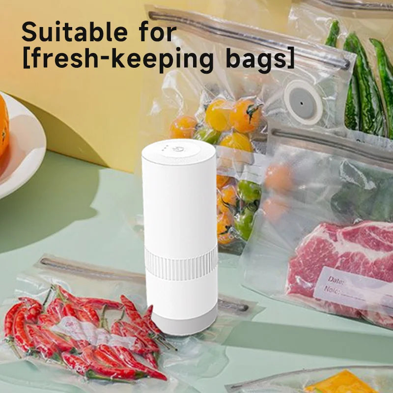 Wireless Kitchen Tools Handheld Food Bag Vaccum Sealer
