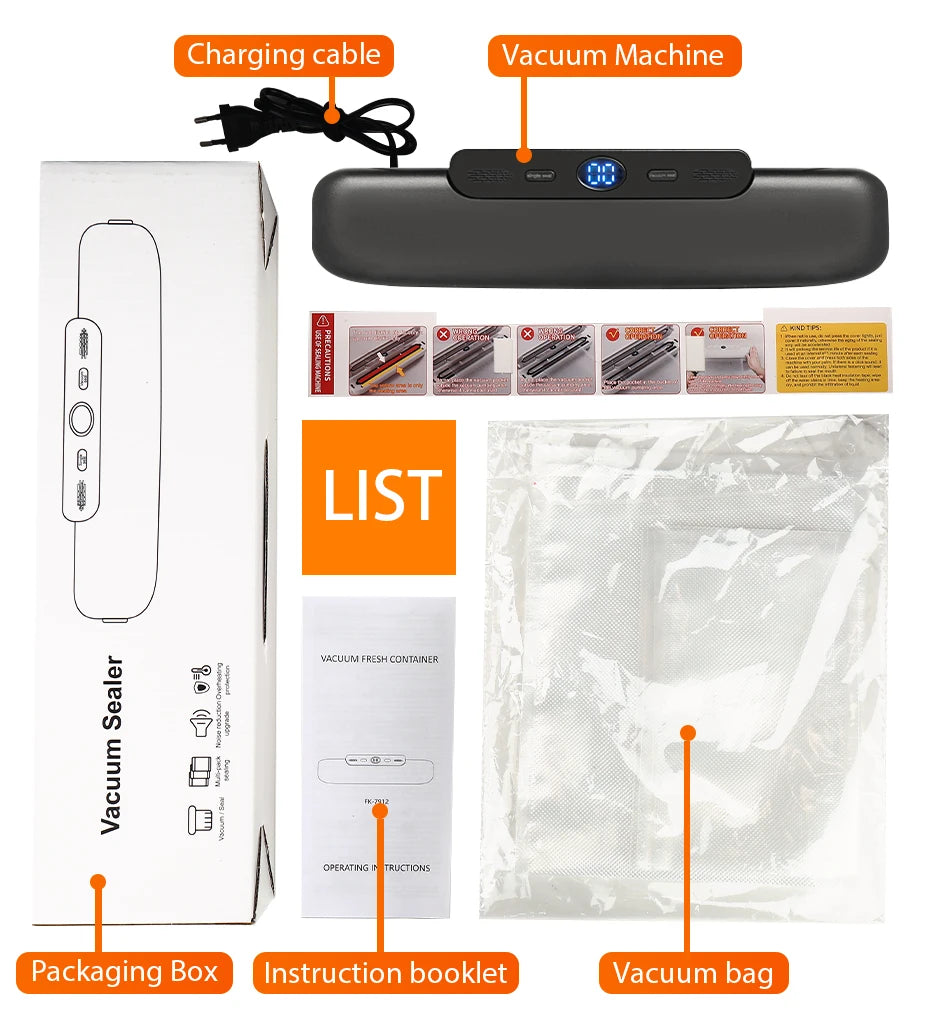 saengQ Vacuum Sealer Packaging Machine Food Vacuum Sealer