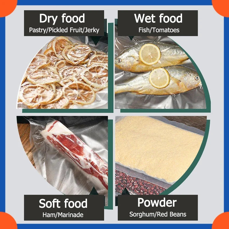 Vacuum Sealer Kitchen Food Storage , Machine Built-in Cutter