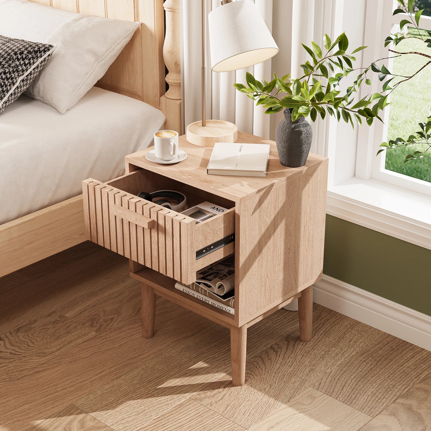 Creahappy American Country Nightstand