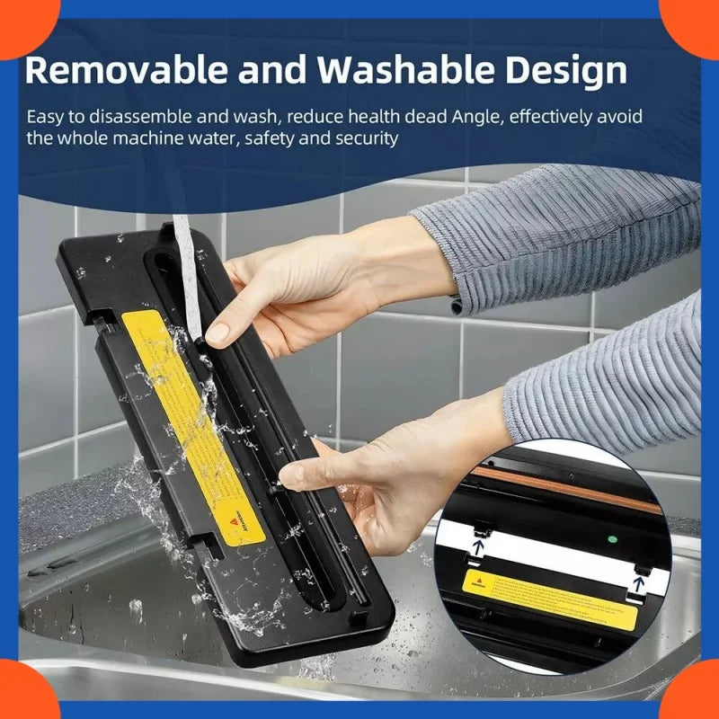 Vacuum Sealer Kitchen Food Storage , Machine Built-in Cutter
