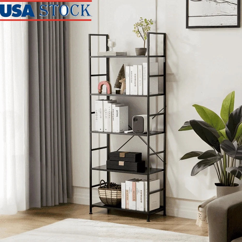 5 Tier Modern Bookshelf