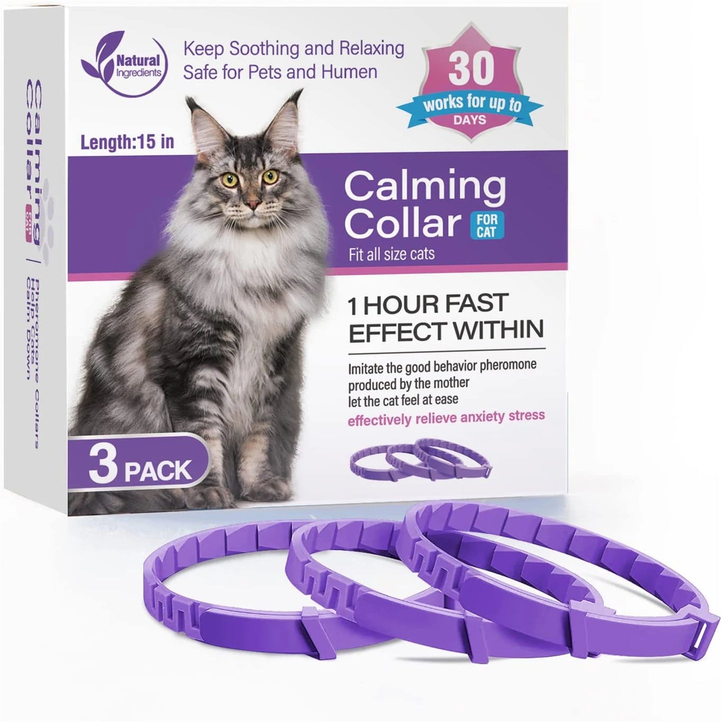 1/2 Pc Dog Calming Pheromone Collars