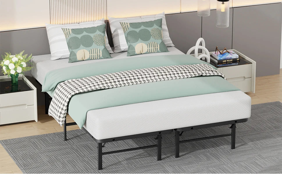 Queen Bed Frame Metal Platform Bed Frame