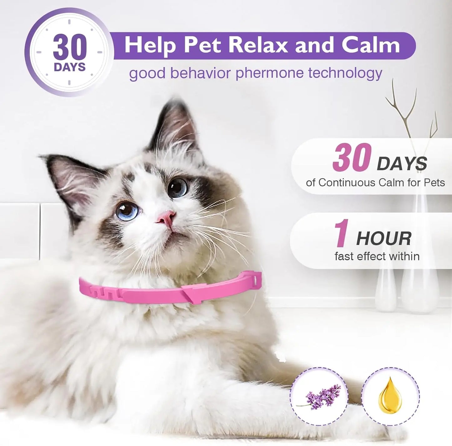 1/2 Pc Dog Calming Pheromone Collars