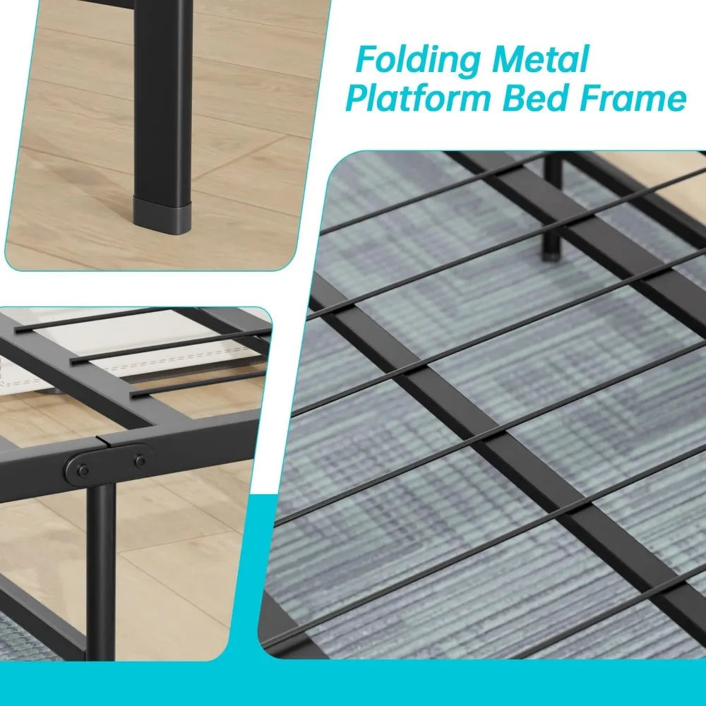 Queen Bed Frame Metal Platform Bed Frame