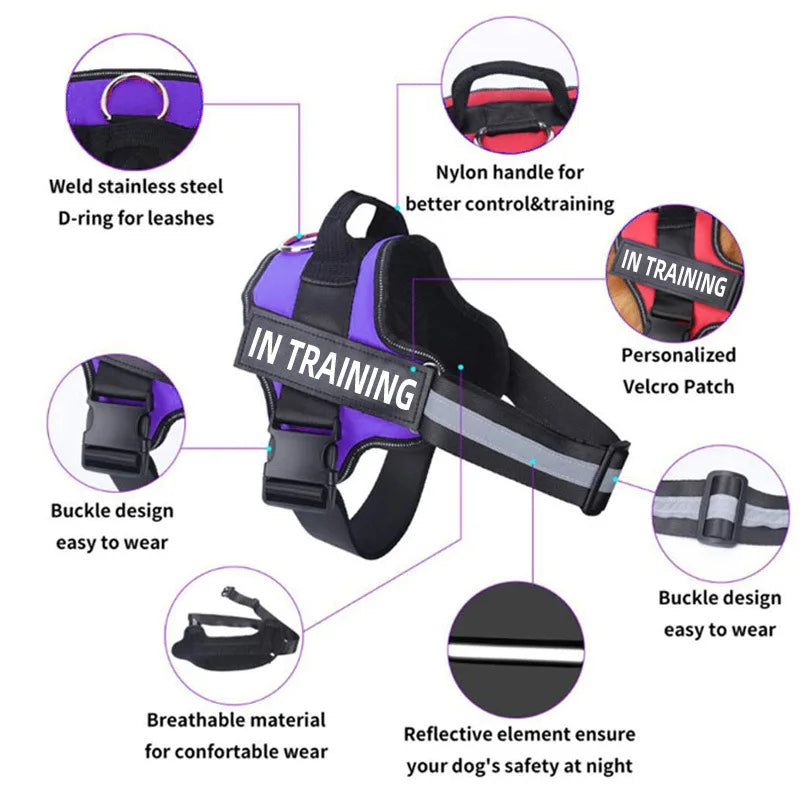 Dog Harness NO PULL Reflective