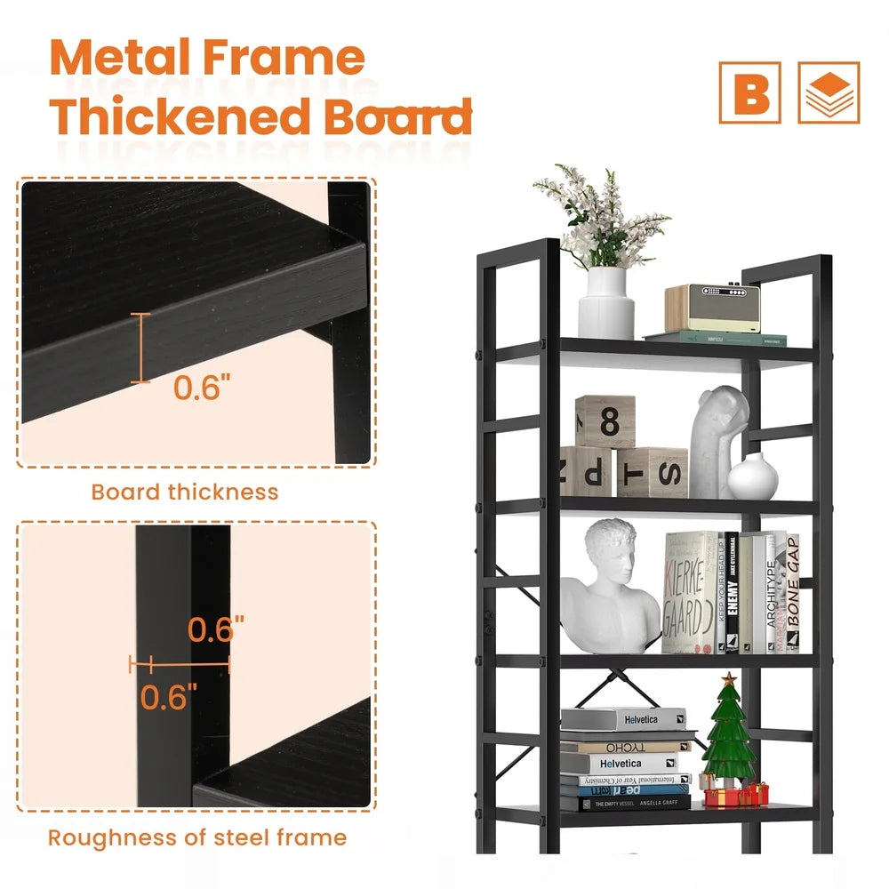 5 Tier Modern Bookshelf