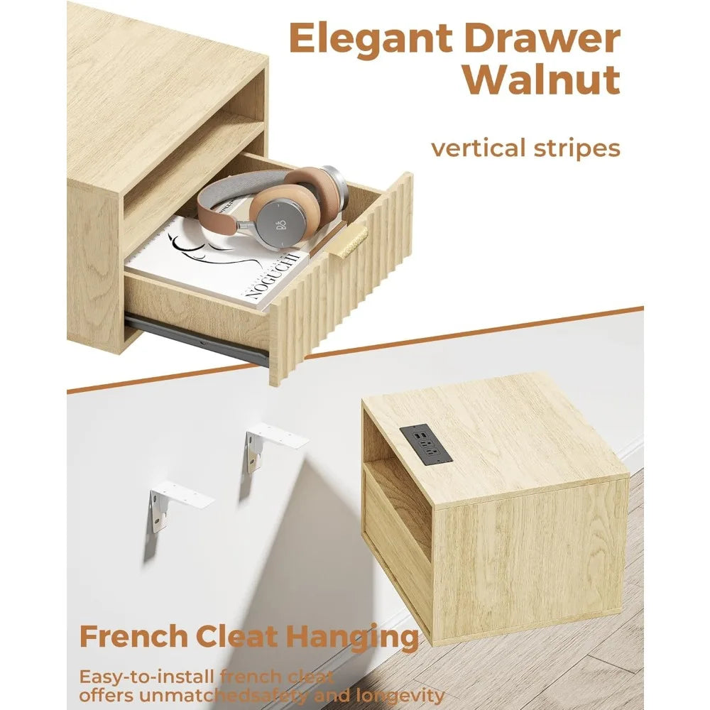 Floating Nightstand Set of 2