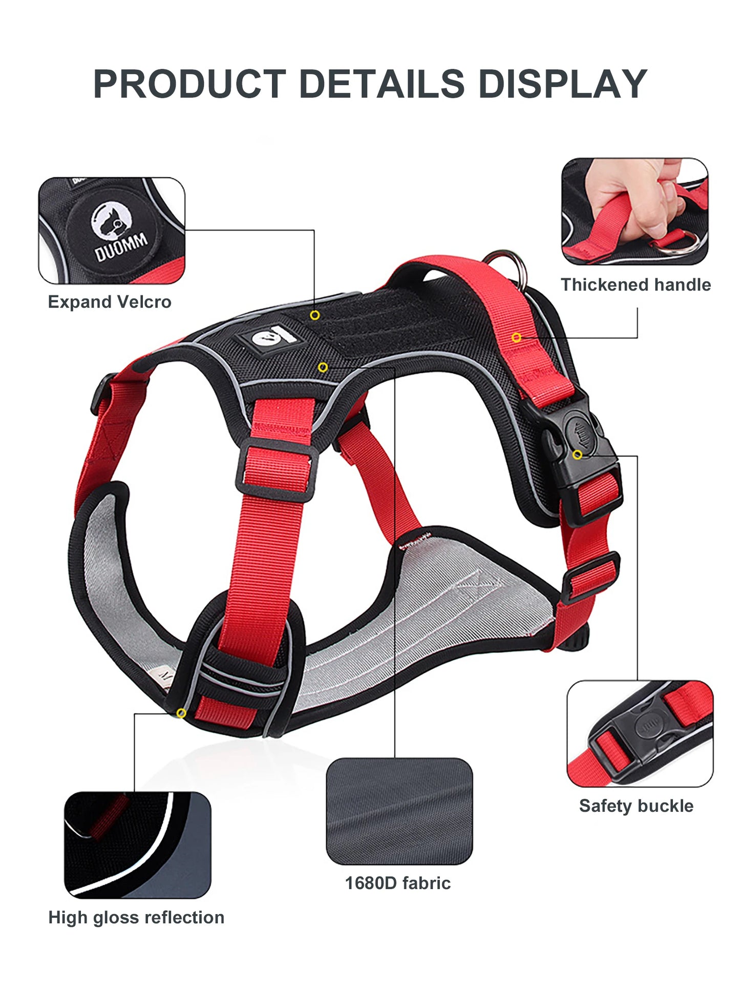 Dog Harness Reflective Midium Large Dogs
