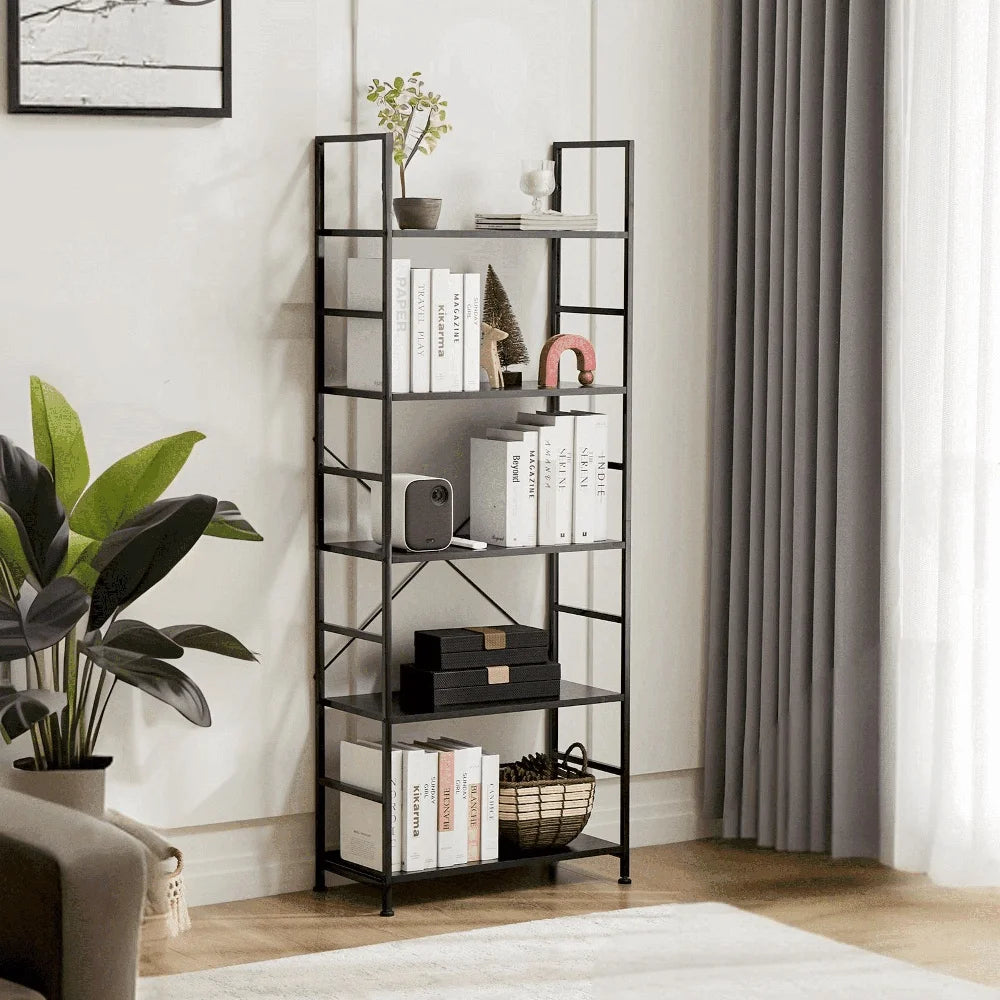 5 Tier Modern Bookshelf
