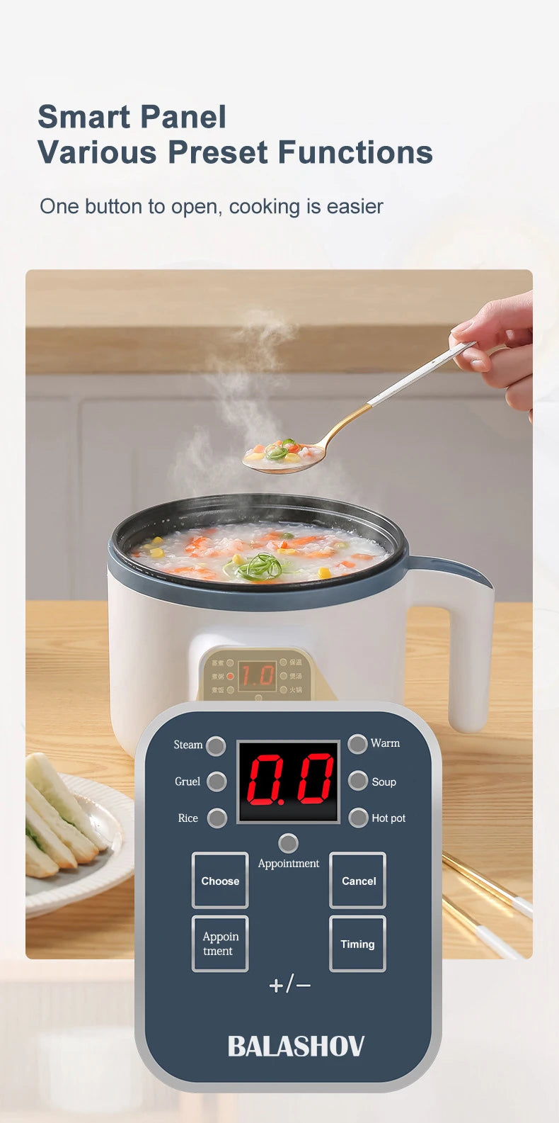 Electric Rice Cooker Multicooker