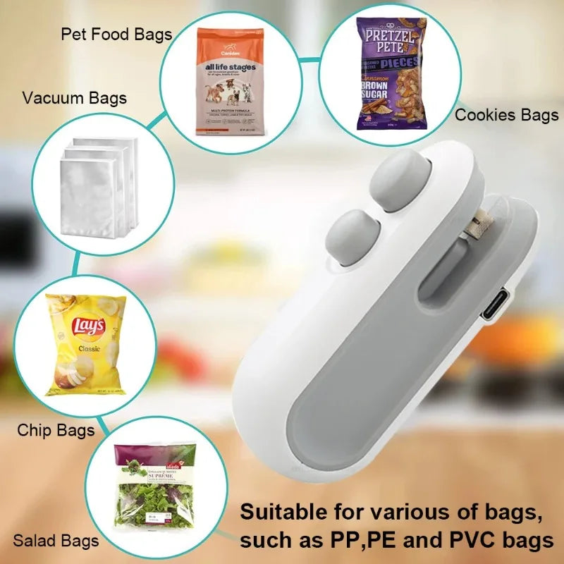 Vacuum Bag Sealing Machine and Food Packaging Heat Sealer For Home