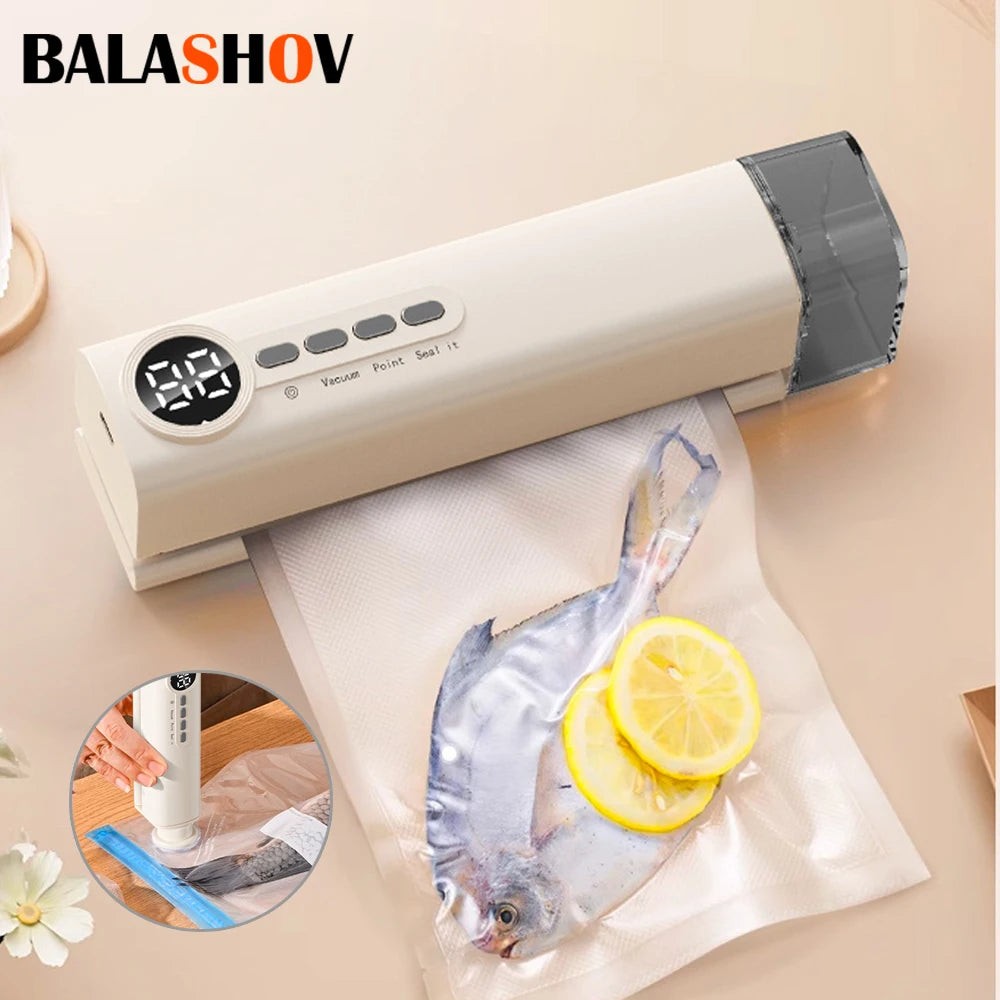 3 in 1 Eletric Vacuum Packer Small Sealing Machine For Sealing Degasser Home And Kitchen