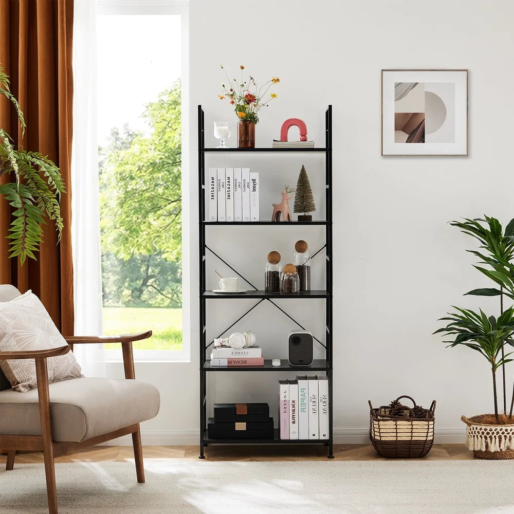 5 Tier Modern Bookshelf