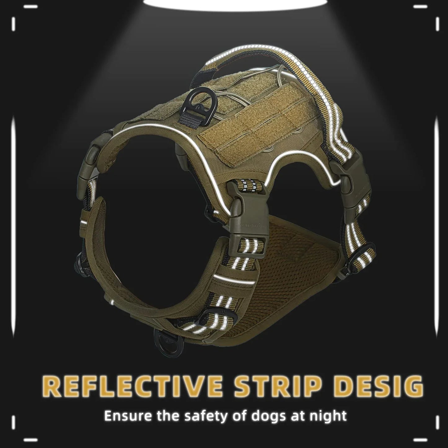 Tactical Dog Harness, No Pull Dog Harness,
