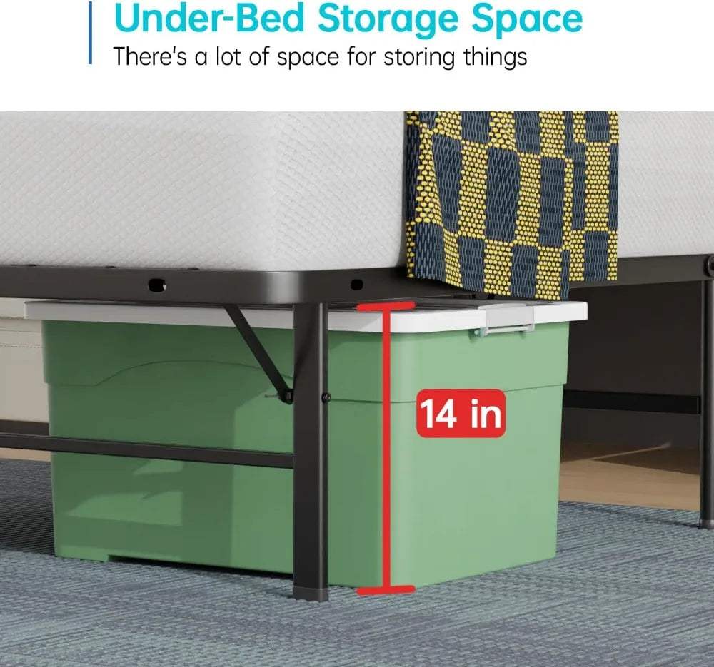 Queen Bed Frame Metal Platform Bed Frame