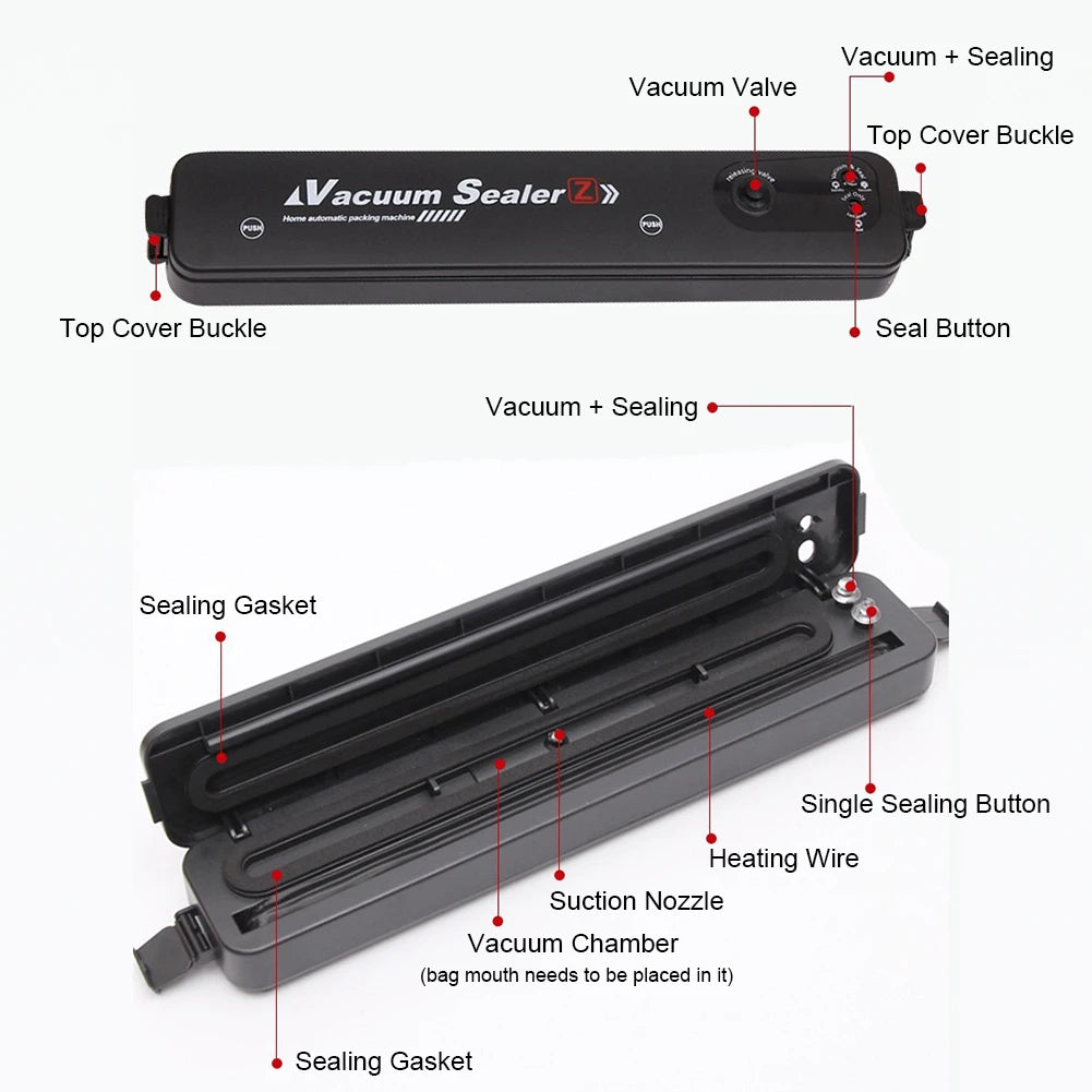 220V/110V Vacuum Sealer Packaging Machine