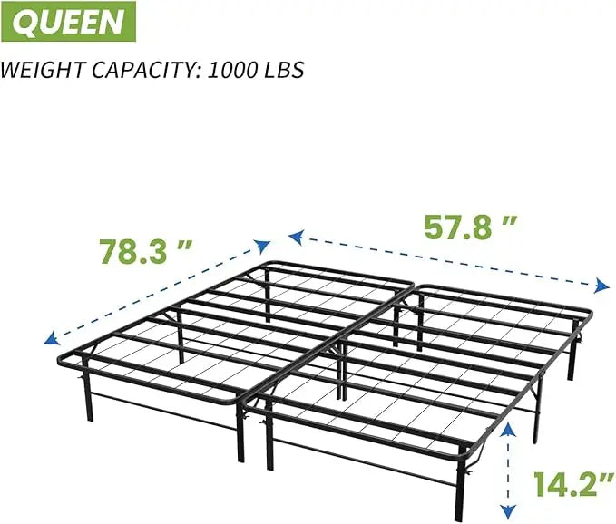 Queen Bed Frame Metal Platform Bed Frame
