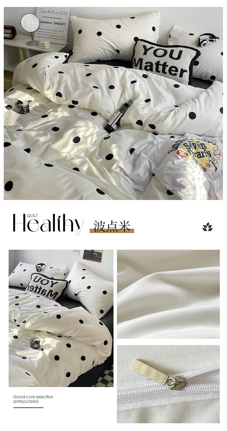 Stripe Bedding Comforter Set with Pillowcase bed sheet