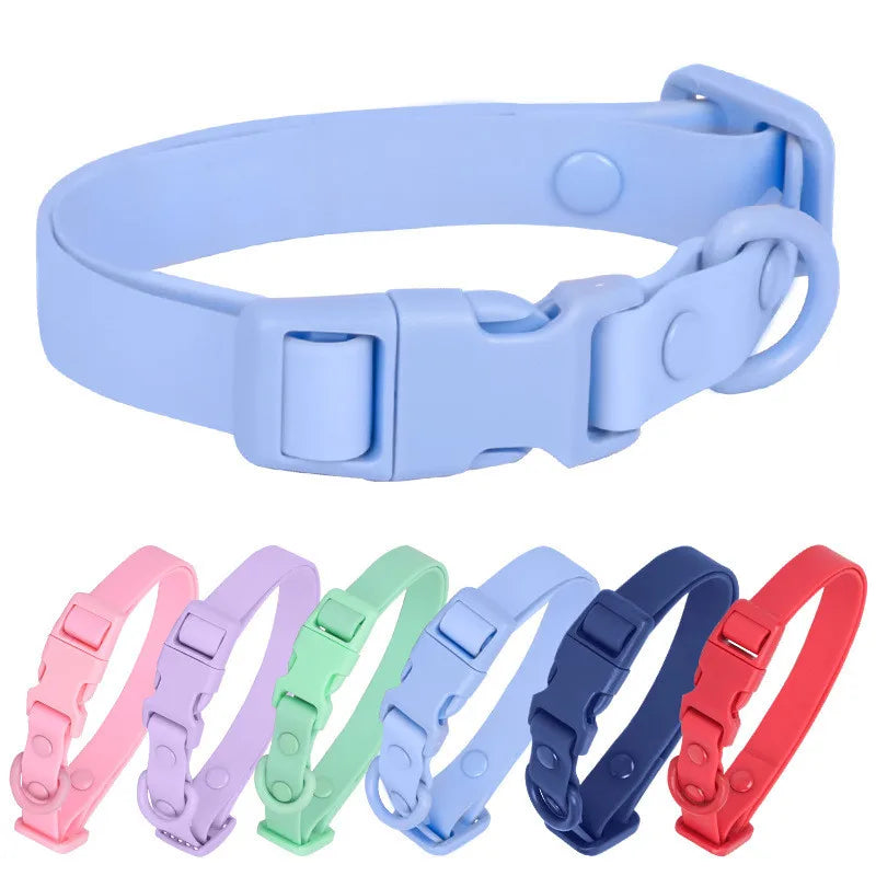 Macaron Colored Dog Pet Collars High Quality Waterproof