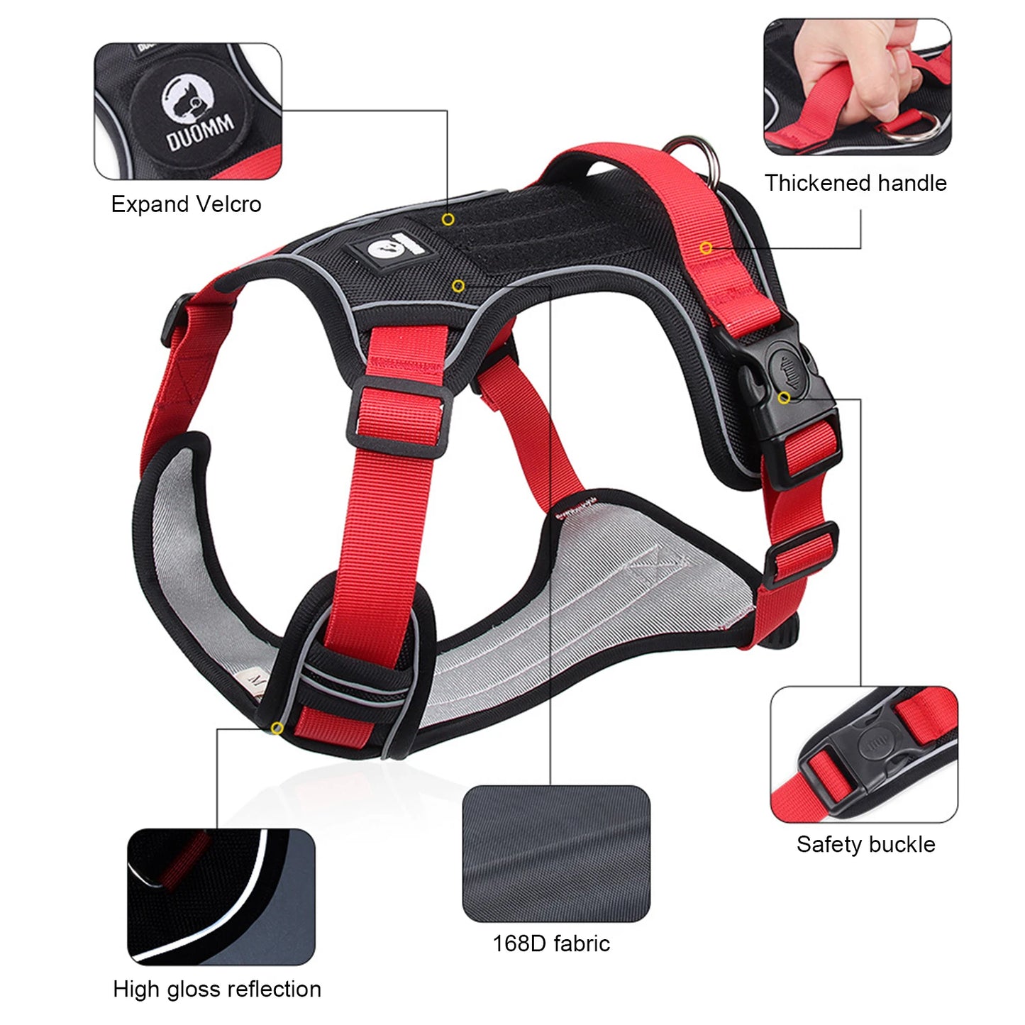 Dog Harness Reflective Midium Large Dogs