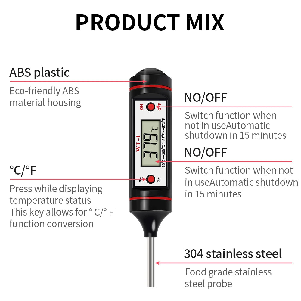 300℃ Digital Food Thermometer