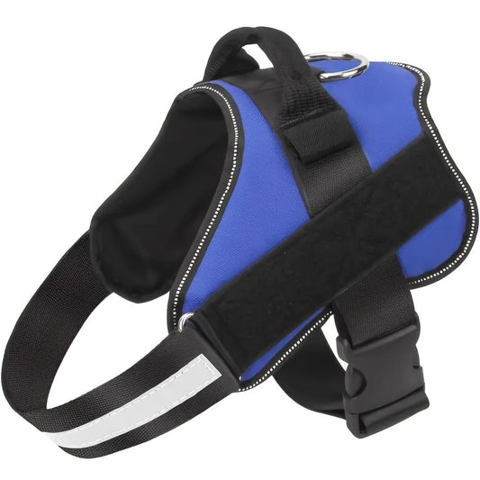 Reflective Breathable Adjustable Tactical Dog Harness -