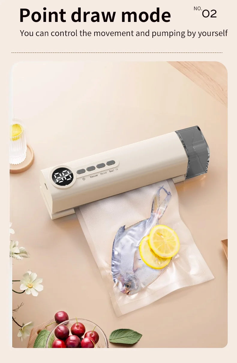 3 in 1 Eletric Vacuum Packer Small Sealing Machine For Sealing Degasser Home And Kitchen