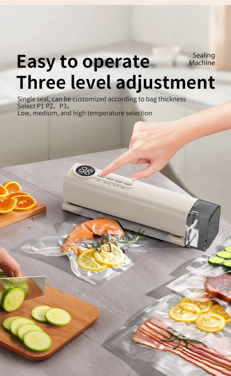 3 in 1 Eletric Vacuum Packer Small Sealing Machine For Sealing Degasser Home And Kitchen