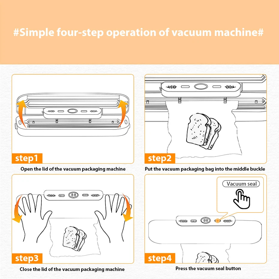 saengQ Vacuum Sealer Packaging Machine Food Vacuum Sealer