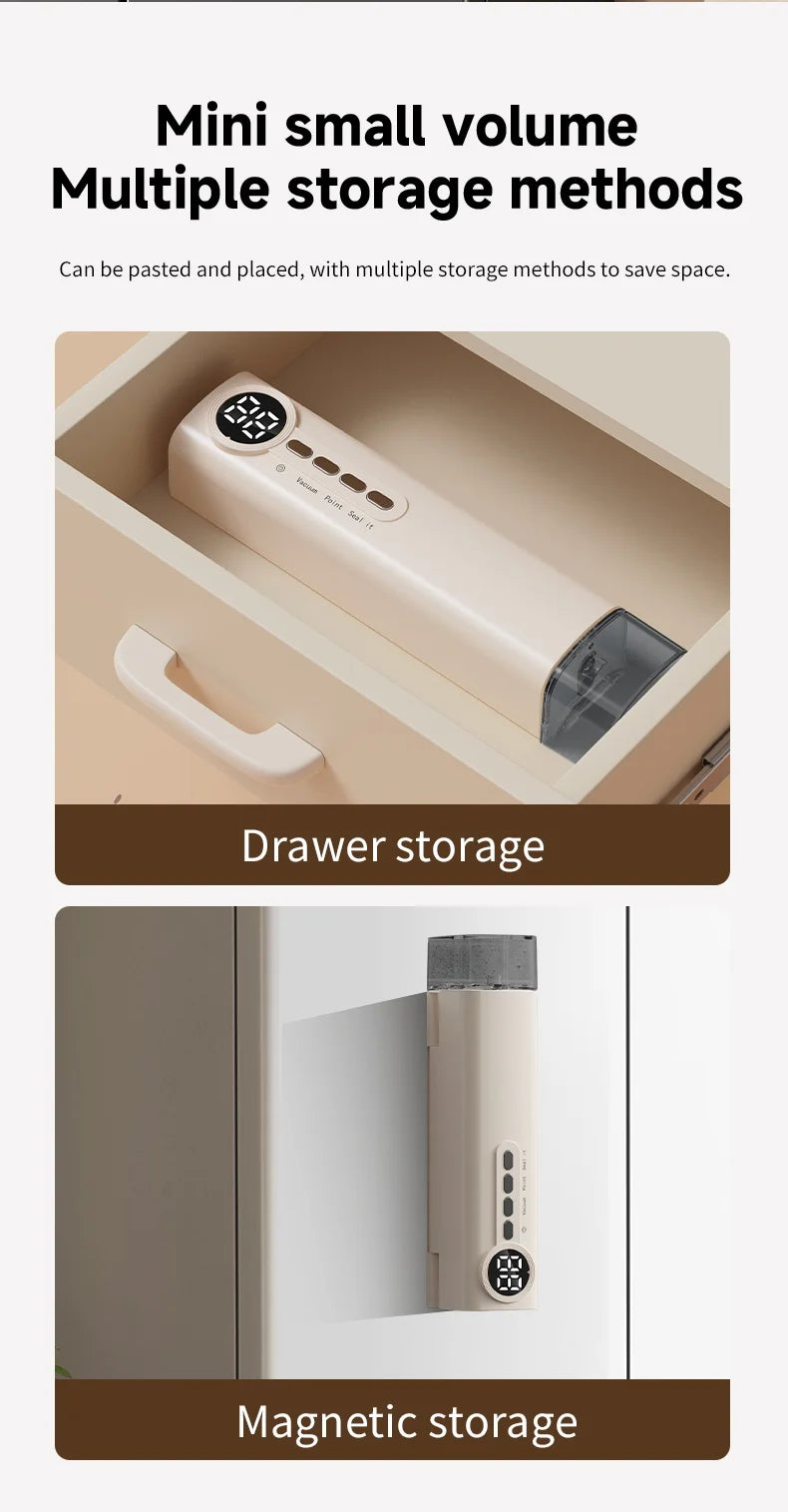 3 in 1 Eletric Vacuum Packer Small Sealing Machine For Sealing Degasser Home And Kitchen