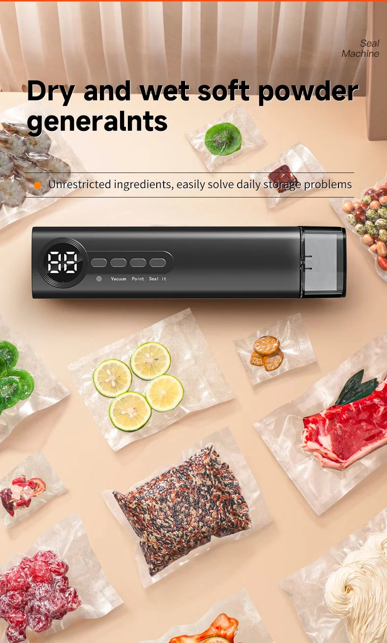 3 in 1 Eletric Vacuum Packer Small Sealing Machine For Sealing Degasser Home And Kitchen