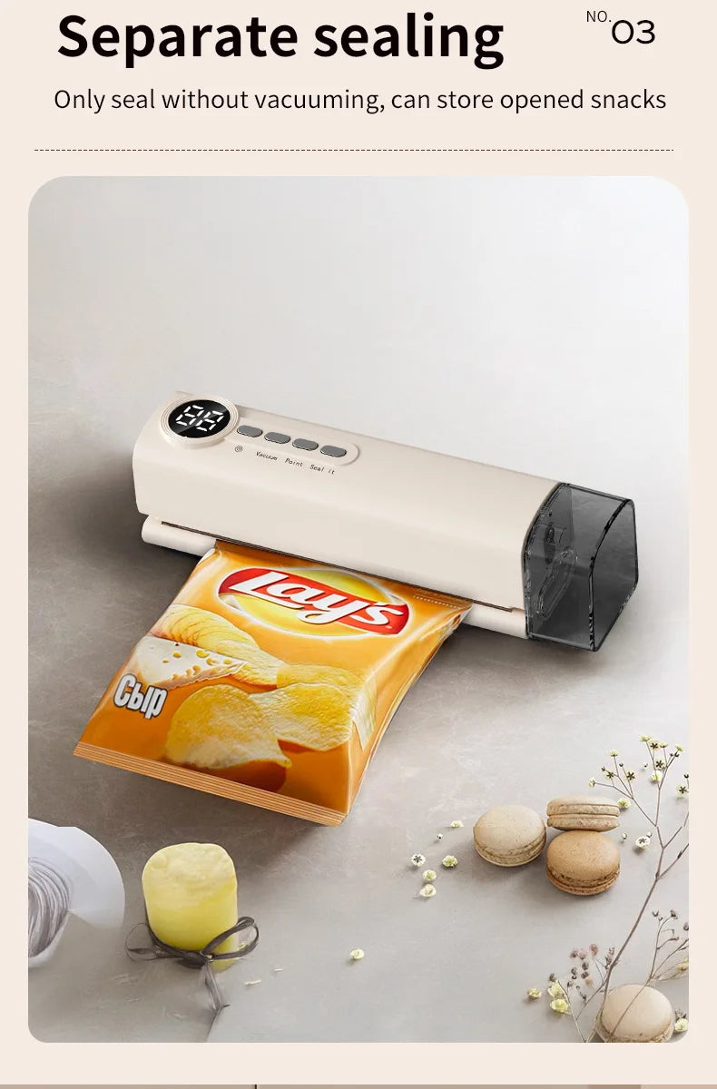 3 in 1 Eletric Vacuum Packer Small Sealing Machine For Sealing Degasser Home And Kitchen