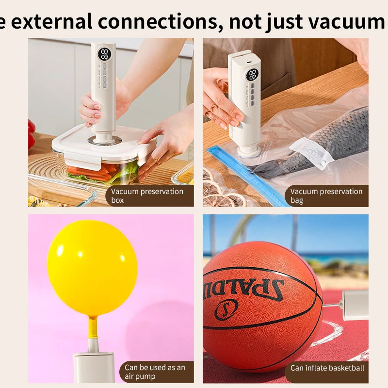 3 in 1 Eletric Vacuum Packer Small Sealing Machine For Sealing Degasser Home And Kitchen