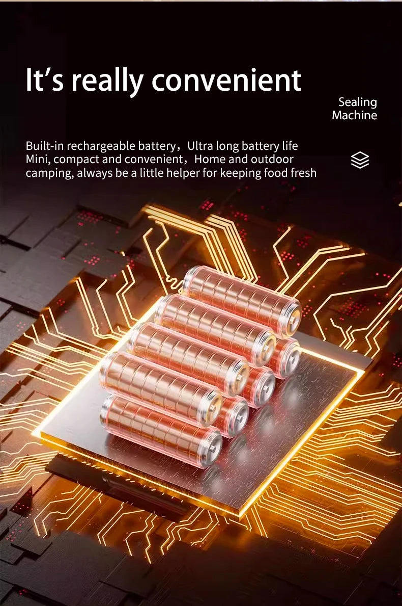 3 in 1 Eletric Vacuum Packer Small Sealing Machine For Sealing Degasser Home And Kitchen