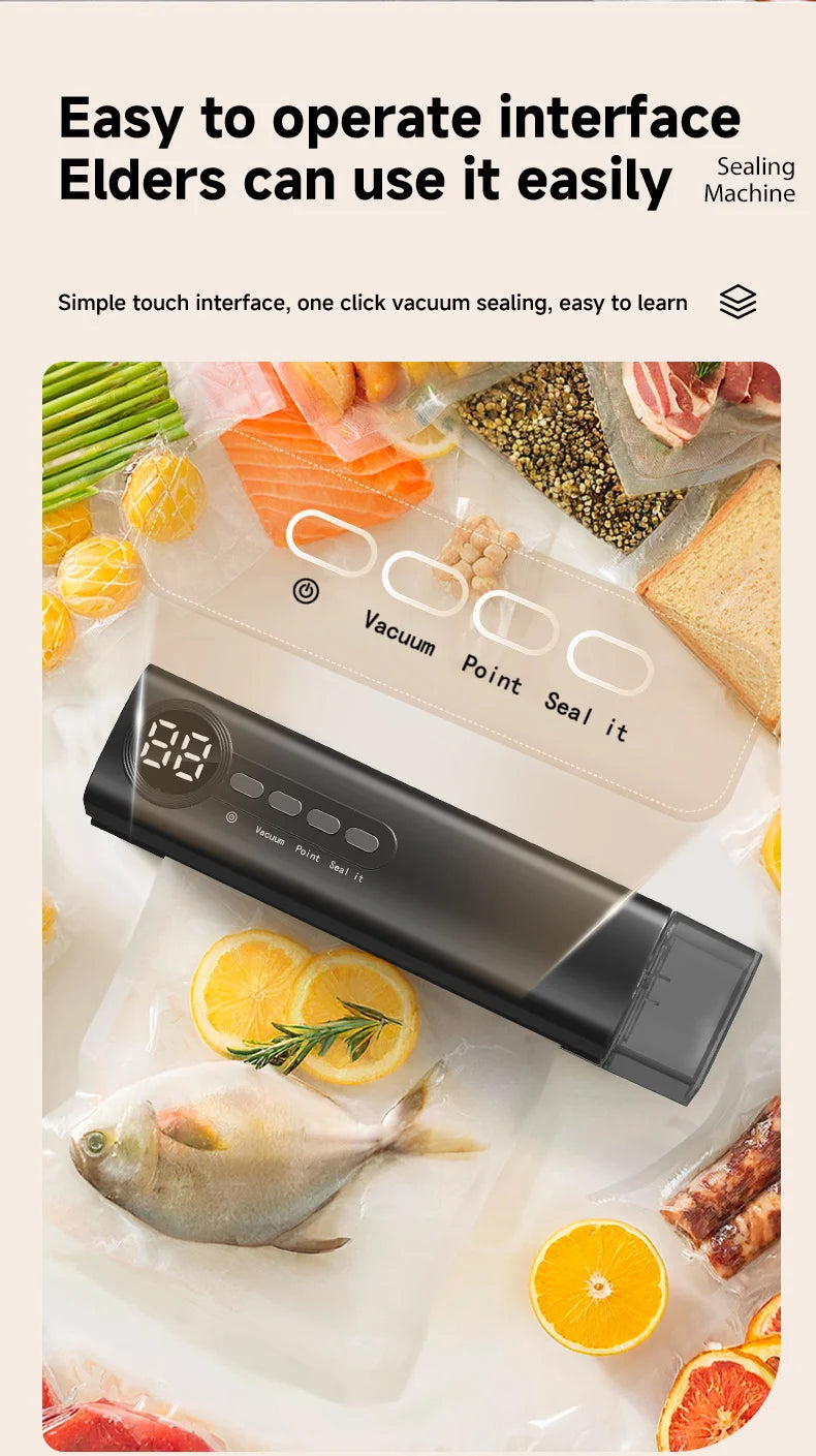 3 in 1 Eletric Vacuum Packer Small Sealing Machine For Sealing Degasser Home And Kitchen